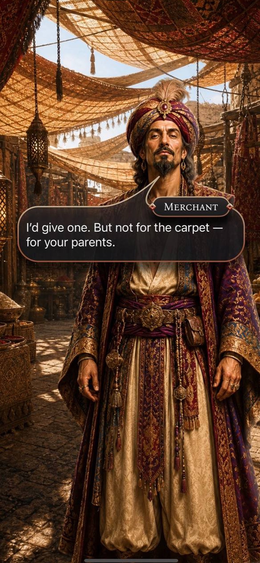 The merchant replies to Hrychard